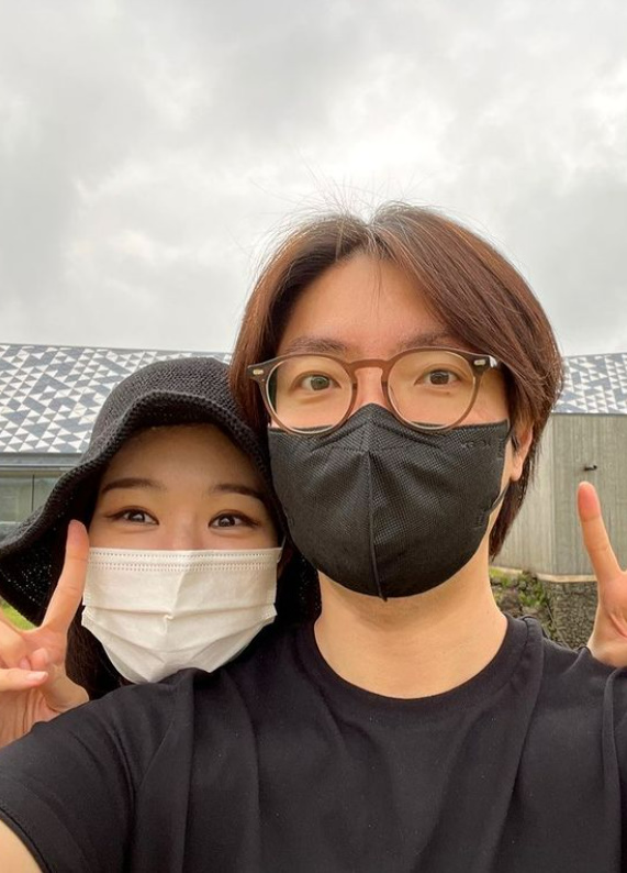▲ 코미디언 미자(왼쪽)와 김태현. 출처| 미자 인스타그램