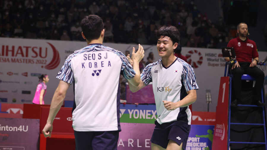 ▲ 강민혁(오른쪽)과 서승재 ⓒBWF 홈페이지 캡처
