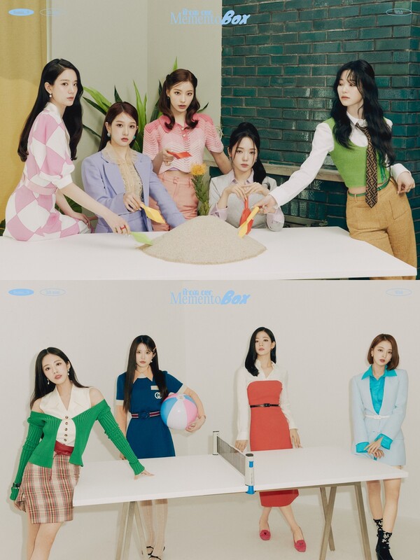 ▲ '프롬 아워 메멘토 박스'를 발표하는 프로미스나인. 제공|플레디스 엔터테인먼트