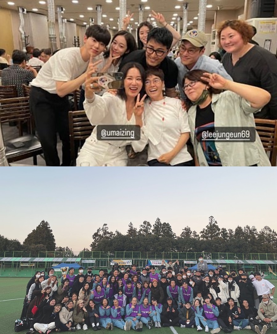 ▲ 우리들의 블루스 출연진. 출처ㅣ엄정화 인스타그램