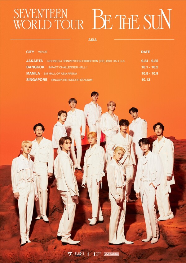 "믿고 보는 공연 장인" 세븐틴, '비 더 선' 아시아 투어 개최