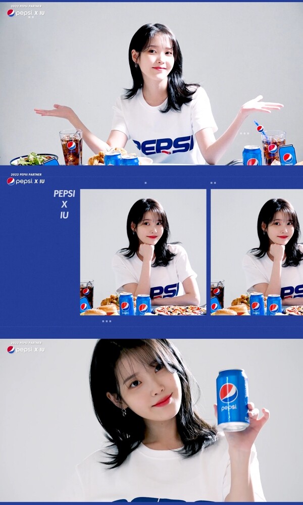 ▲ 아이유의 펩시 촬영 메이킹 영상. 제공|펩시코리아
