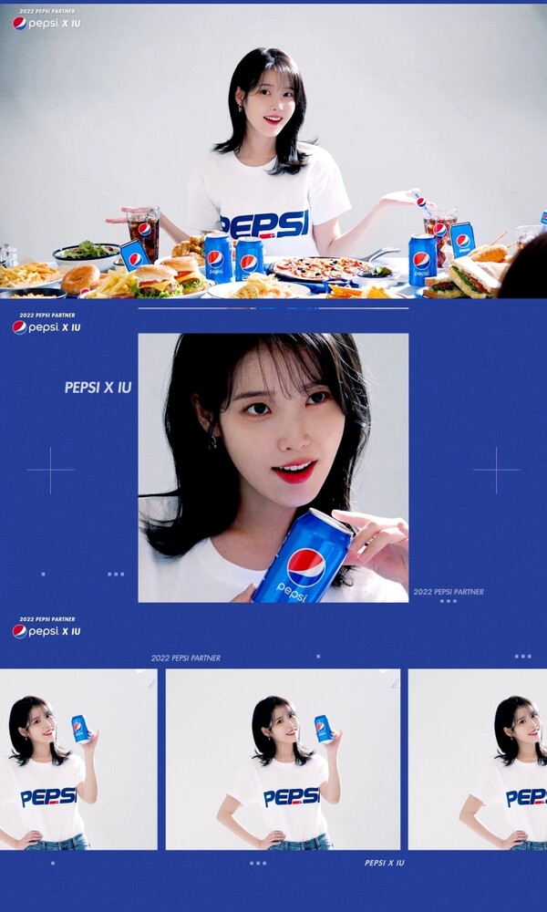 ▲ 아이유의 펩시 촬영 메이킹 영상. 제공|펩시코리아