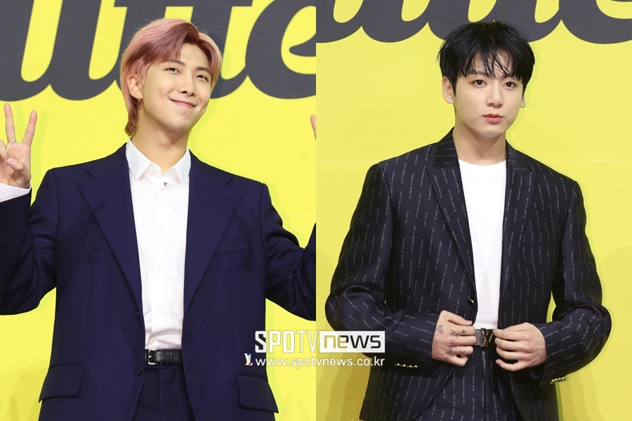 ▲ 방탄소년단 RM(왼쪽), 정국.  ⓒ곽혜미 기자