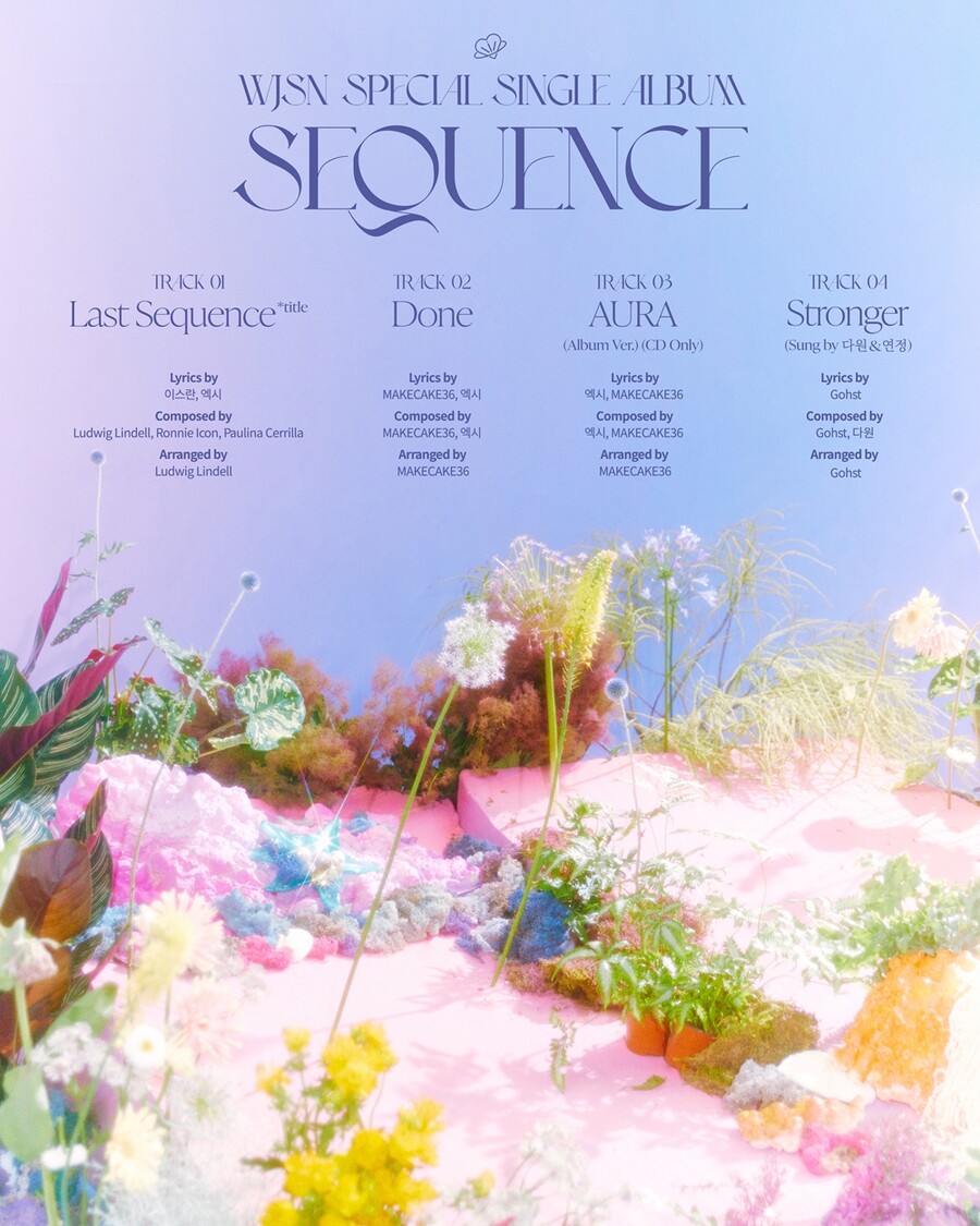▲ 우주소녀 트랙리스트. 제공| 스타쉽엔터테인먼트