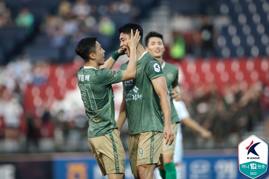 ▲ '11호골' K리그1 득점 공동 선두로 올라선 조규성. ⓒ한국프로축구연맹