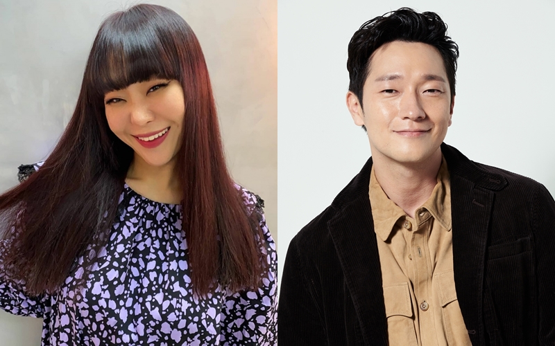 ▲ 코미디언 정주리(왼쪽)와 배우 손석구. 출처| 정주리 인스타그램, CJ ENM
