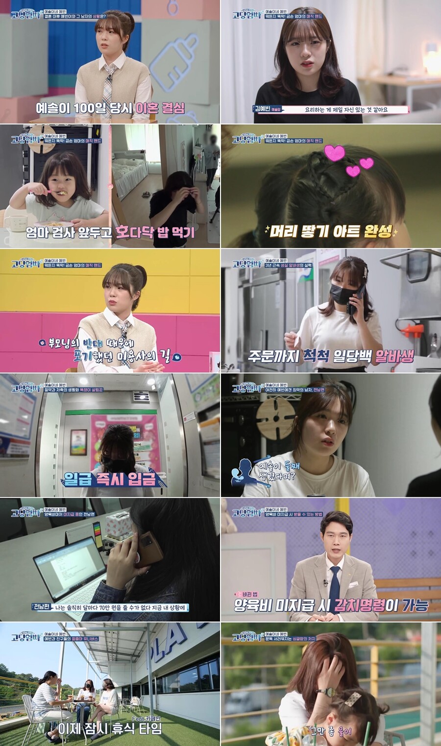 고3에 낳은 딸 다섯살…금손 싱글맘 "前남편, 4개월 30만원 주곤 양육비 미지급"('고딩엄빠')
