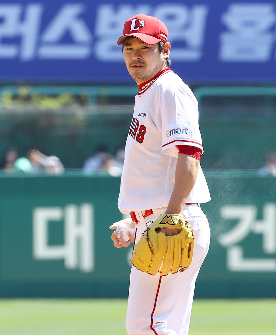 ▲SSG 랜더스 노경은. ⓒSSG 랜더스