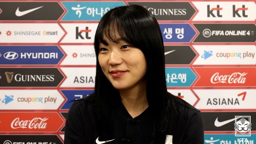 ▲ 6월 여자 대표팀에 소집된 장슬기. ⓒ대한축구협회