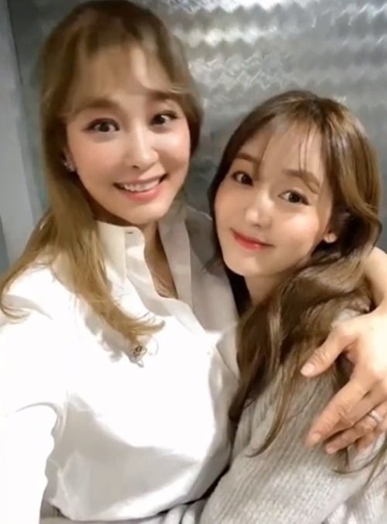 ▲ 옥주현(왼쪽), 성유리. 출처| 성유리 인스타그램