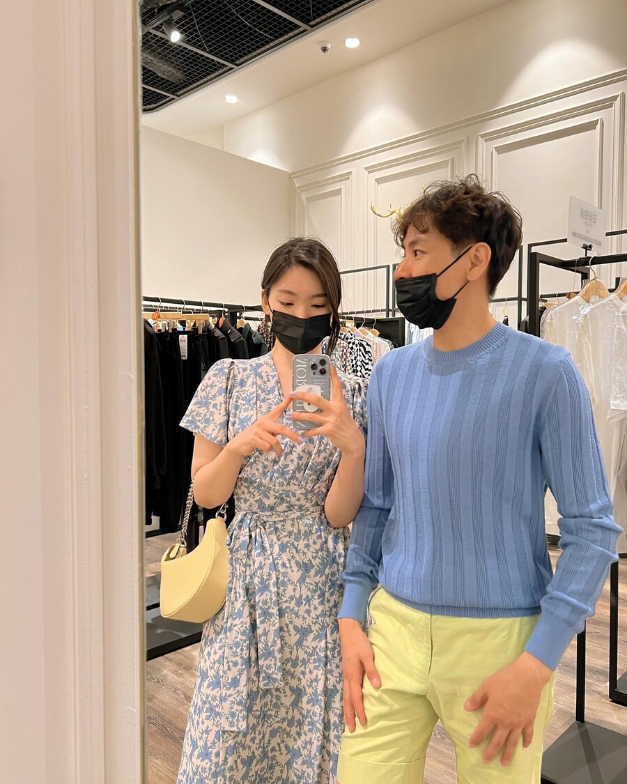 ▲ 이다은(왼쪽), 윤남기. 출처ㅣ이다은 인스타그램