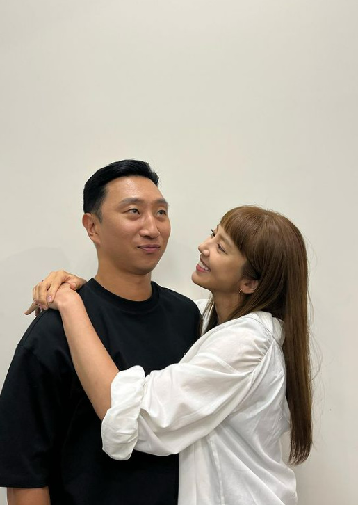 ▲ 이규혁(왼쪽)과 손담비. 출처| 손담비 인스타그램
