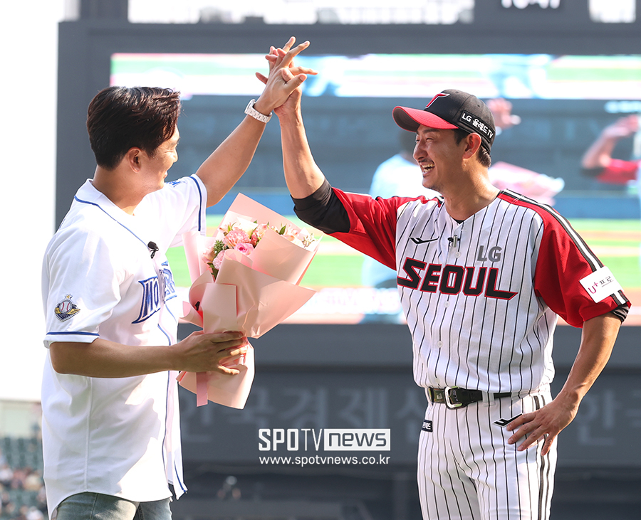 ▲ 심수창 박용택 ⓒ곽혜미 기자