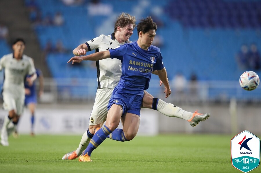 ▲ 수원삼성 김건희 ⓒ한국프로축구연맹