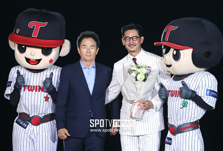 ▲ 최재호 감독 박용택 ⓒ곽혜미 기자