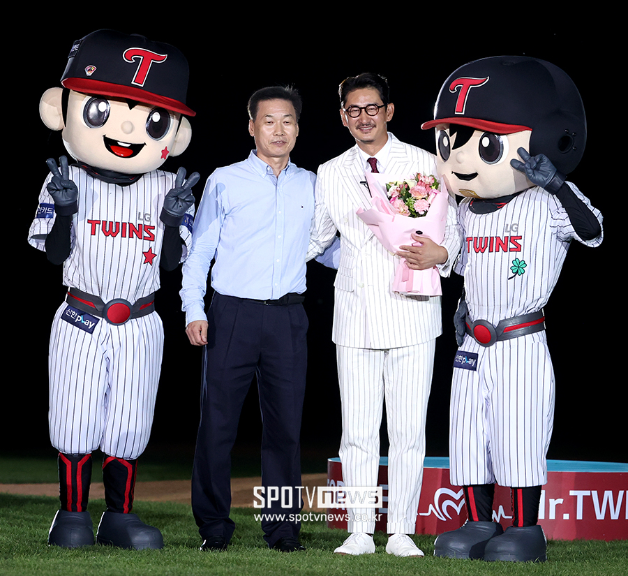 ▲ 김용수 전 코치 박용택 ⓒ곽혜미 기자
