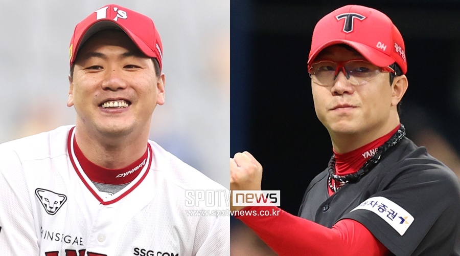 ▲ 김광현(왼쪽)과 양현종
