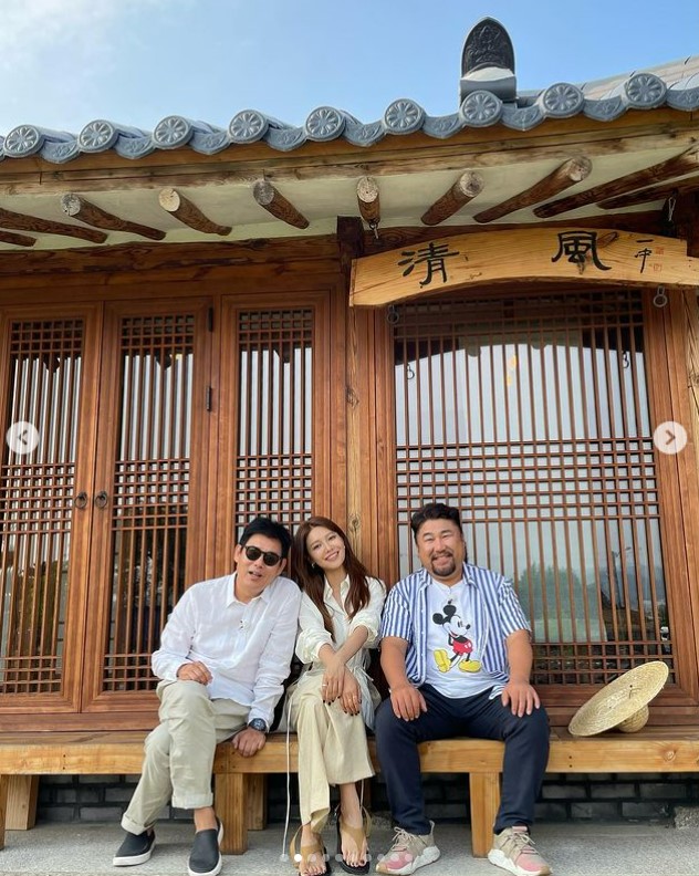 ▲ 배우 성동일, 최수영, 고창석.  출처| 최수영 인스타그램