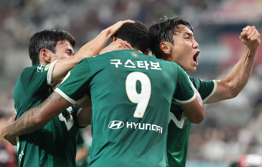 ▲ FC서울전에서 결승골을 넣으며 전북 현대에 승점 3점을 안긴 외국인 공격수 구스타보 ⓒ연합뉴스