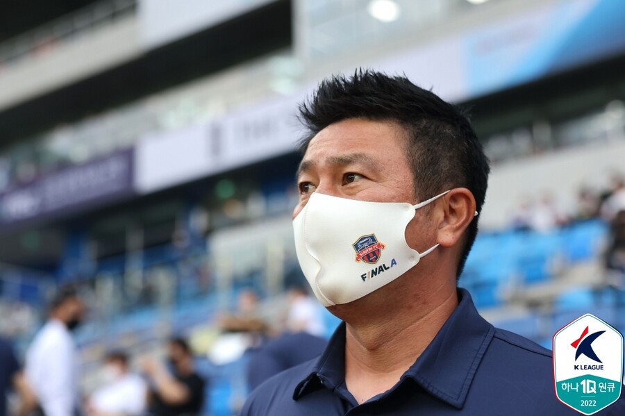 ▲ 김도균 감독. ⓒ한국프로축구연맹