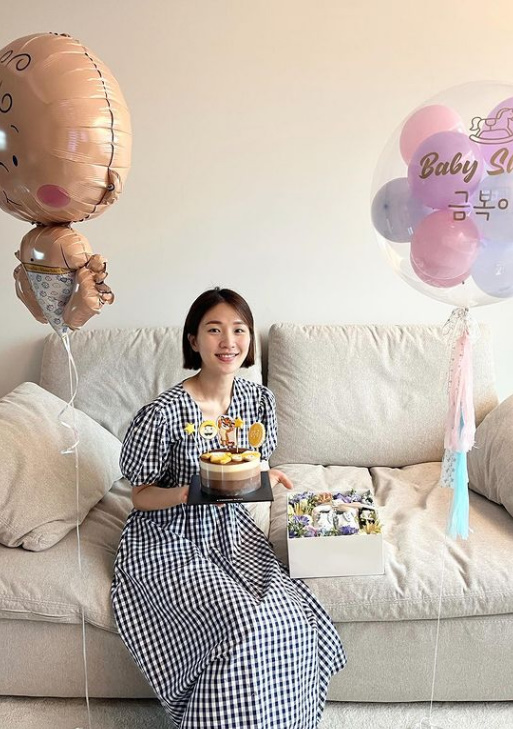 박승희, 깜짝 임신 발표 "새 생명 찾아와…태명은 '금복이'"[전문]
