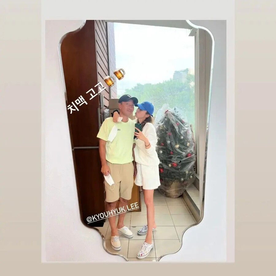 ▲ 이규혁(왼쪽), 손담비. 출처ㅣ이규혁 인스타그램