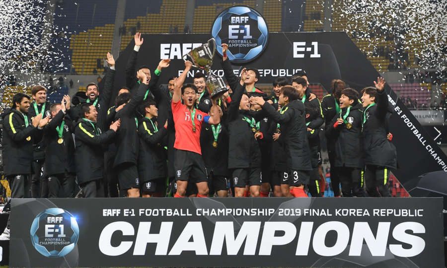 ▲ 2019 동아시안컵 우승 당시. ⓒ대한축구협회