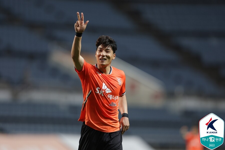 ▲ K리그 대표 스트라이커 주민규(제주 유나이티드). ⓒ한국프로축구연맹
