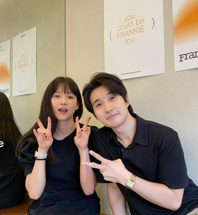 ▲ 배우 윤승아(왼쪽)와 류덕환. 출처| 윤승아 인스타그램
