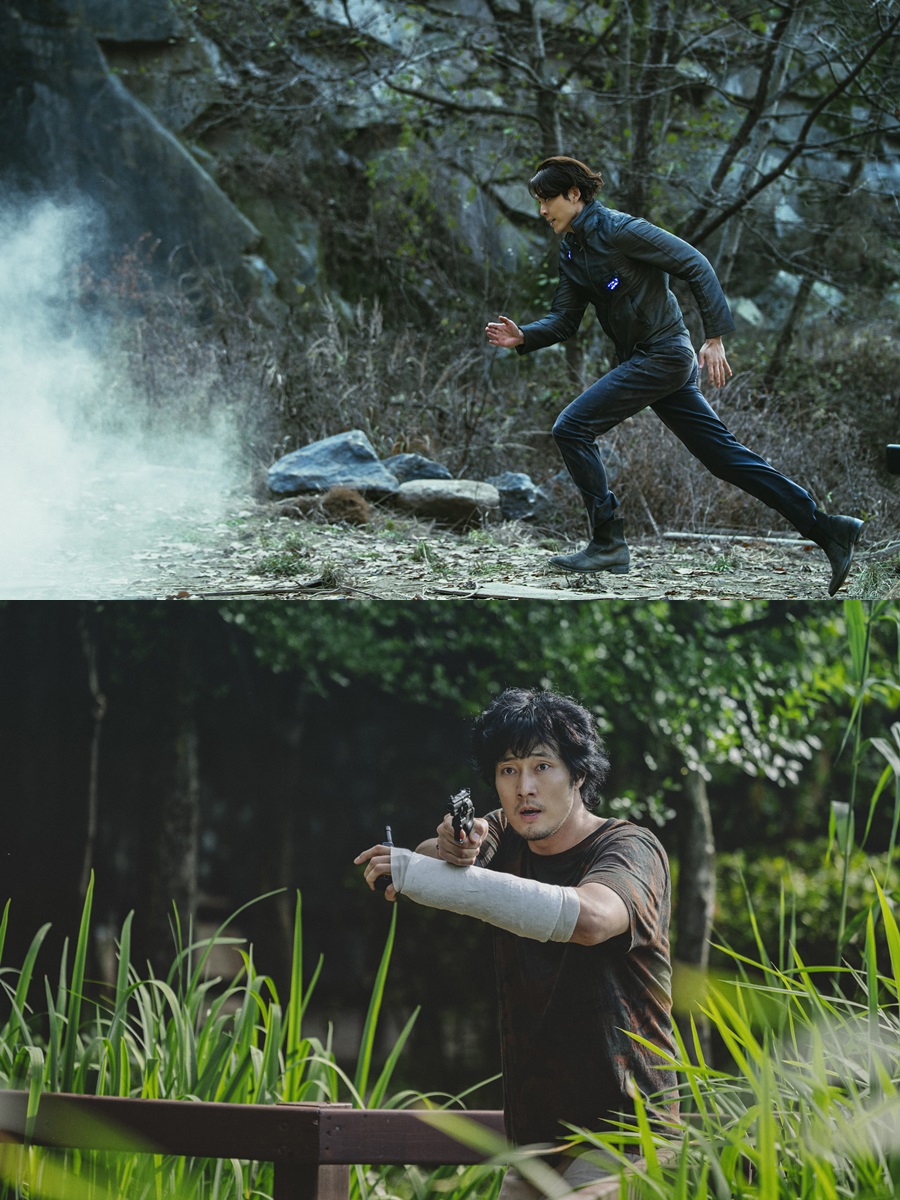 ▲ 김우빈(위), 소지섭. 출처ㅣCJ ENM