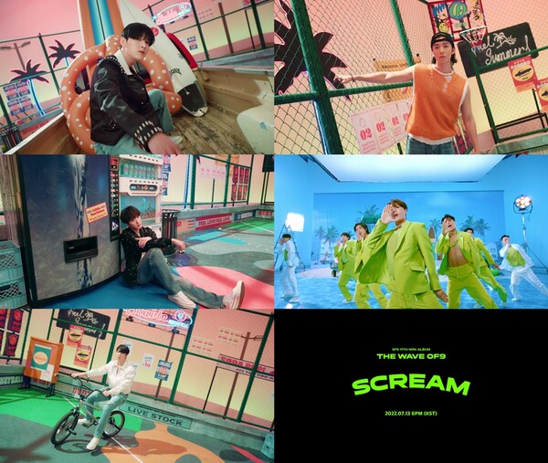 ▲ SF9 신곡 '스크림' 뮤직비디오 티저. 제공|FNC엔터테인먼트