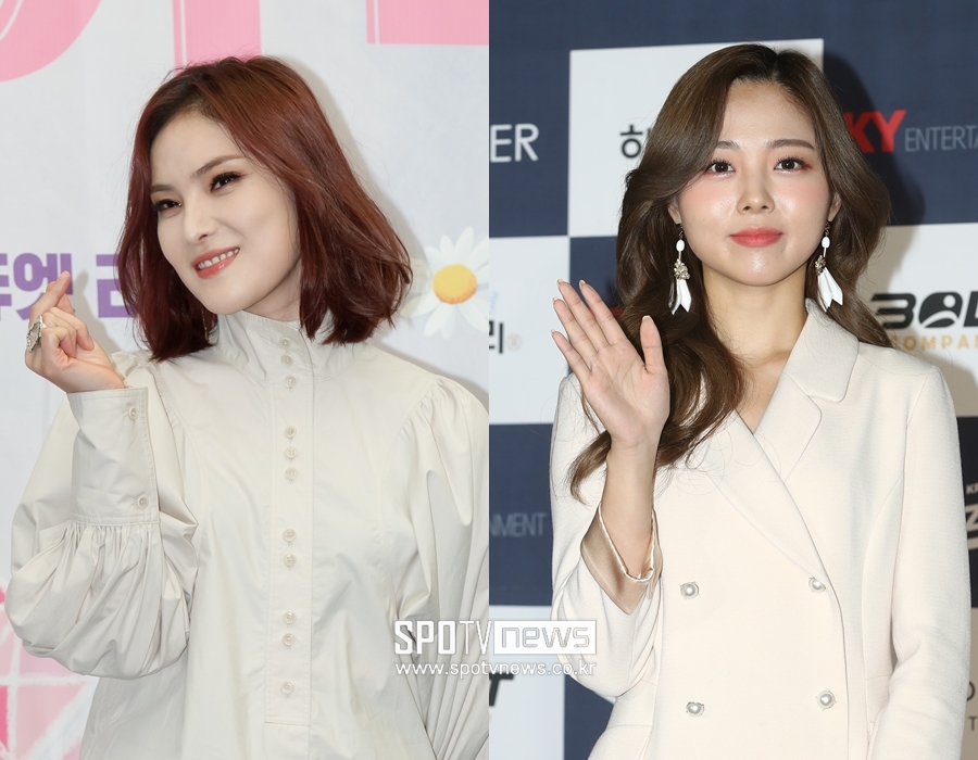 ▲ 거미(왼쪽), HYNN(박혜원).  ⓒ곽혜미 기자, 스포티비뉴스DB
