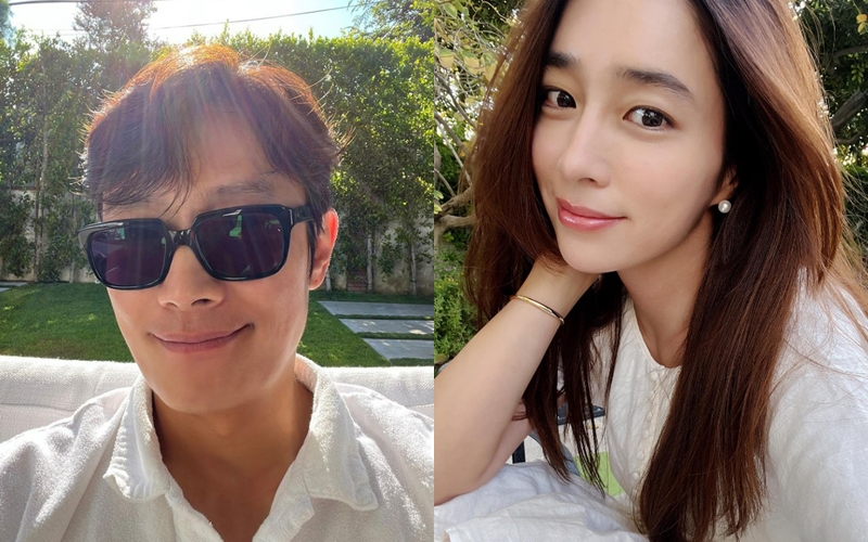 ▲ 배우 이병헌(왼쪽)과 이민정. 출처| 이병헌, 이민정 인스타그램