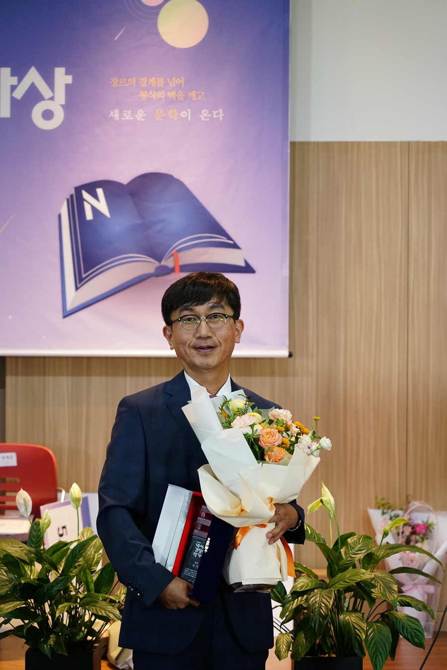 ▲ '스피드'로 넥서스 경장편 작가상 대상을 수상한 권석 MBC아메리카 사장. 제공|넥서스