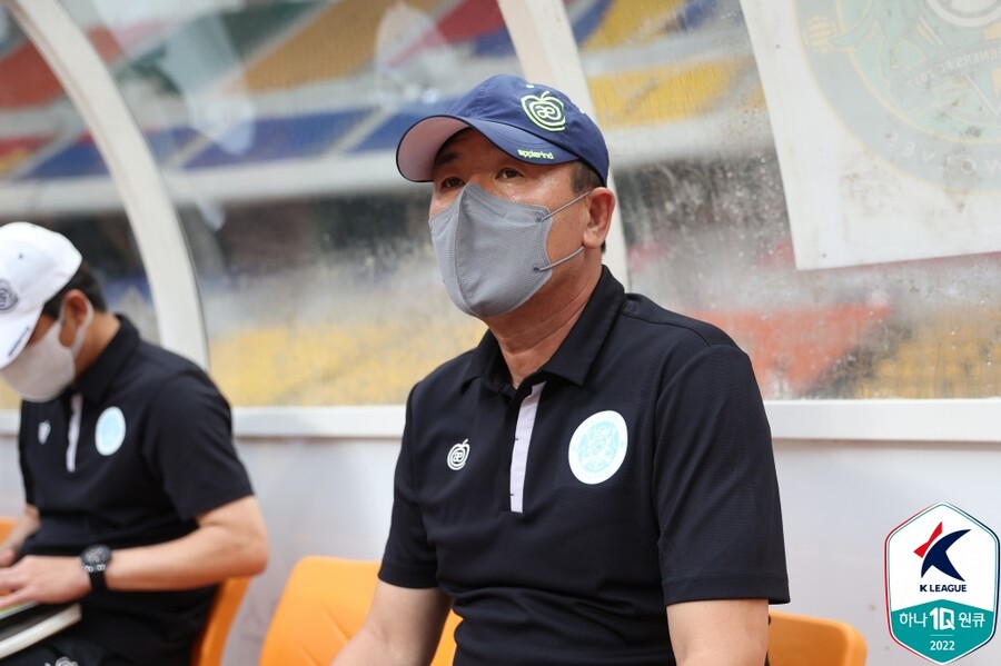 ▲ 안산 그리너스 임종헌 감독대행 ⓒ한국프로축구연맹