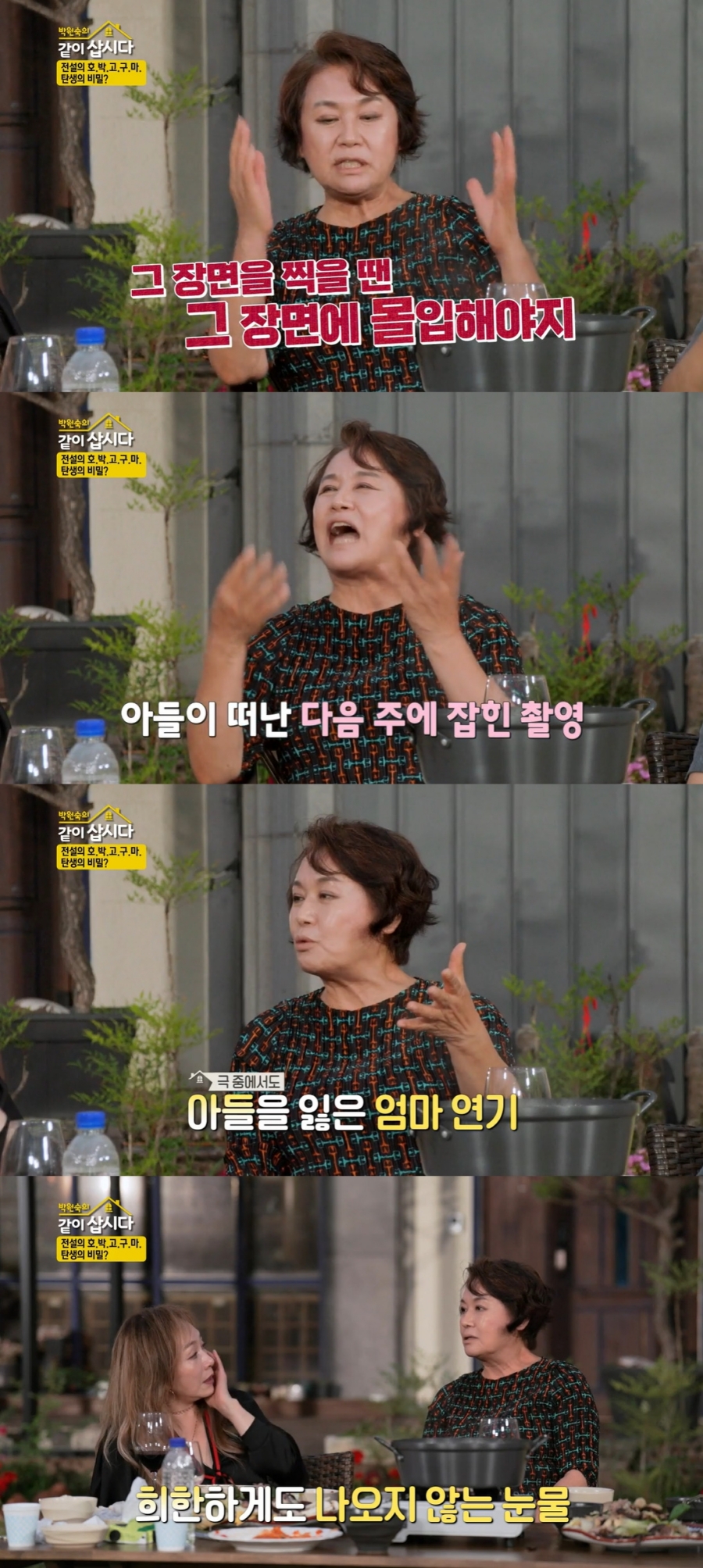 박원숙 "子 사망 다음 주  아들 잃은 엄마 연기…눈물 안 나오더라"('같이삽시다')
