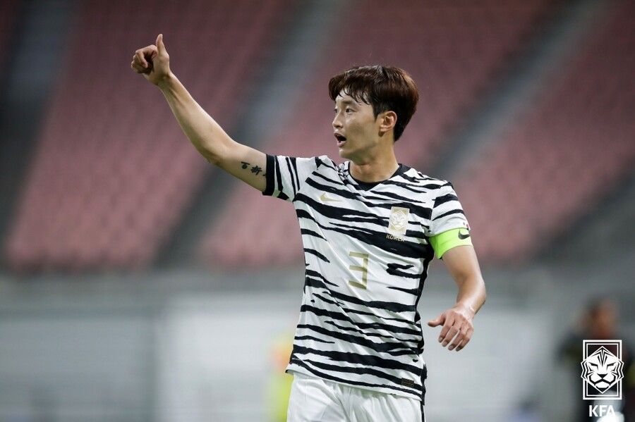 ▲ 동아시안컵 남자 A대표팀 주장을 맡은 김진수. ⓒ대한축구협회