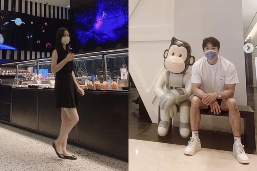 권상우♥손태영, 따로 찍혀도 다 보이는 금슬…주말 핫플 데이트
