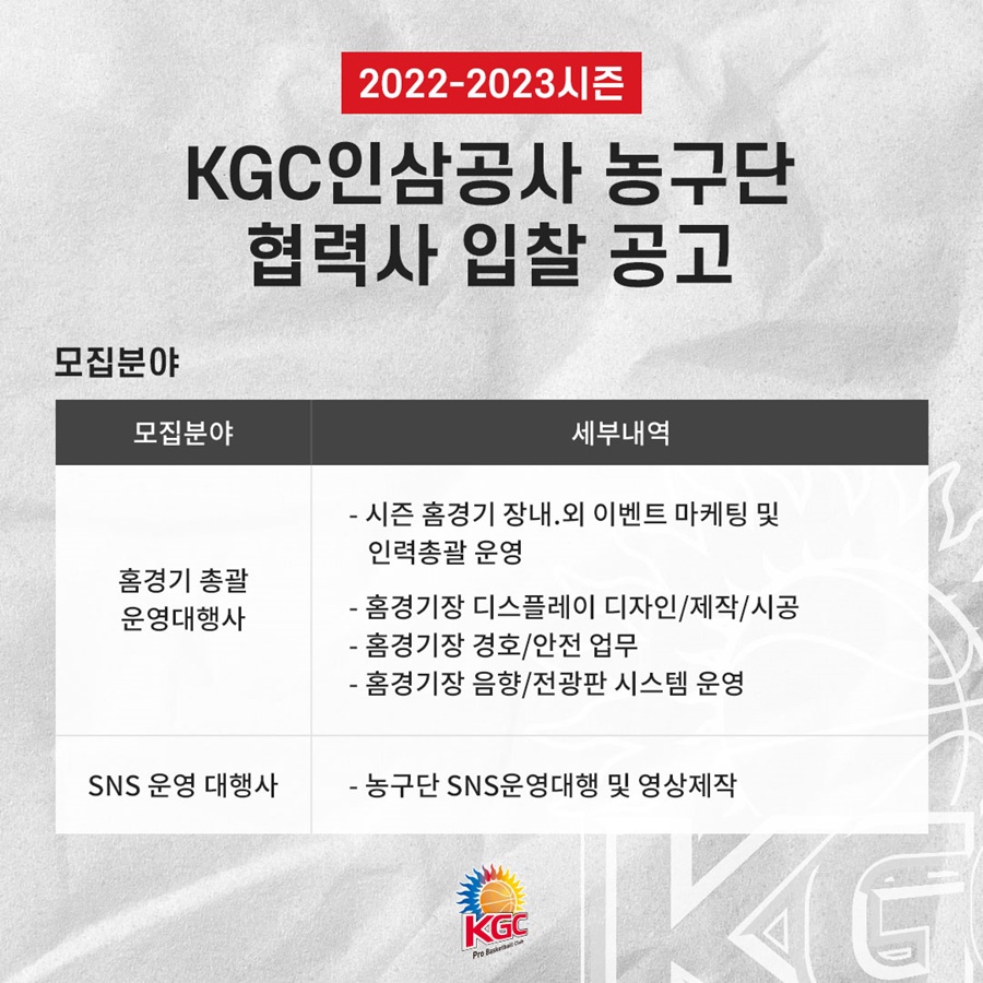 ▲ ⓒ 안양 KGC인삼공사