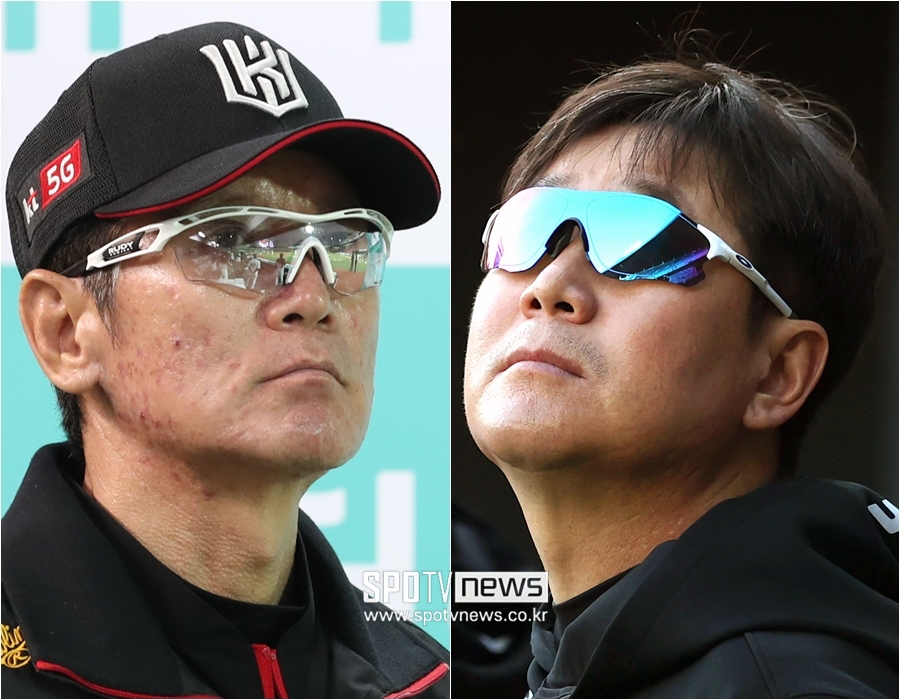 ▲ kt 이강철 감독(왼쪽)과 LG 류지현 감독 ⓒ 곽혜미 기자