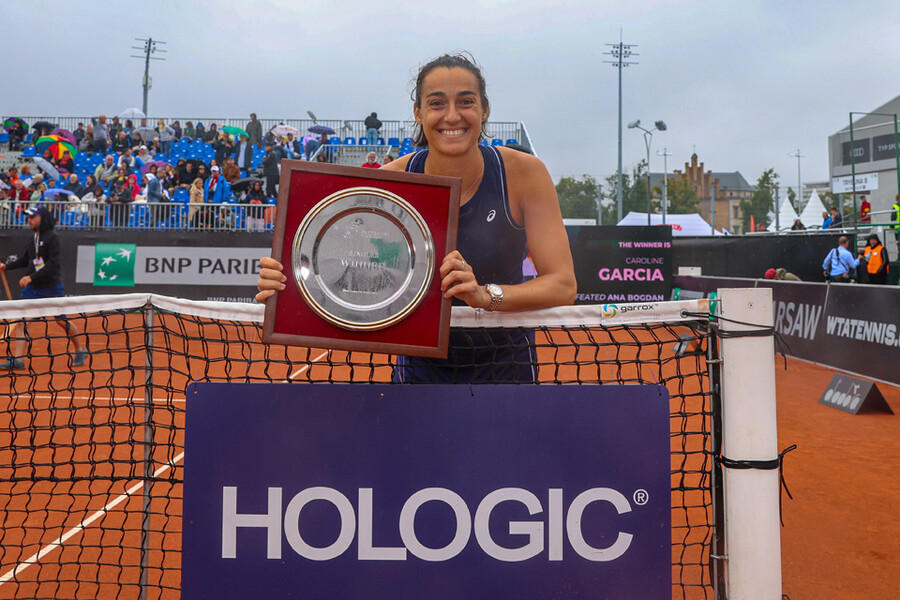 ▲ 2022 WTA 투어 폴란드 오픈에서 우승한 캐롤라인 가르시아 ⓒWTA 트위터