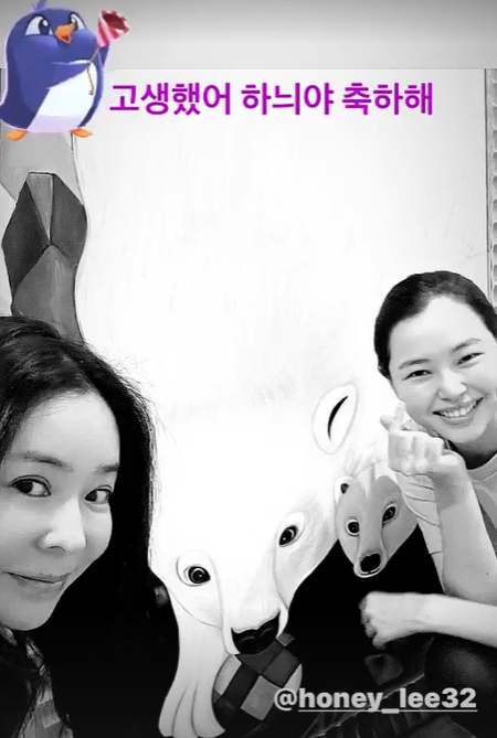 ▲ 이혜영(왼쪽), 이하늬. 출처| 이혜영 인스타그램