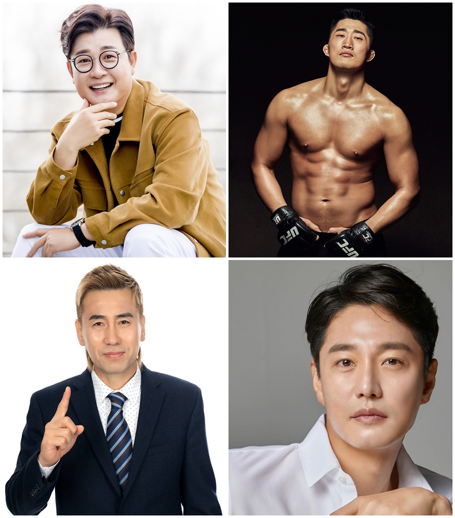 ▲ '강철볼' 김성주, 김동현, 최현호, 김병지(왼쪽 위부터 시계방향으로). 제공| 채널A