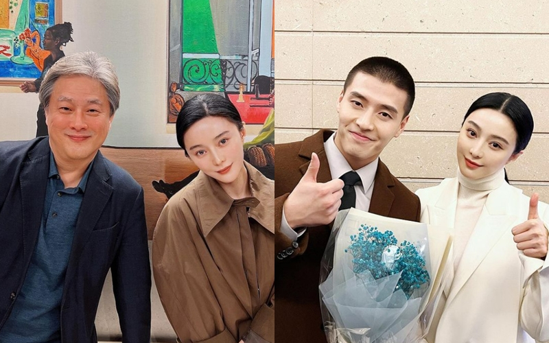▲ 박찬욱 감독과 판빙빙(왼쪽), 배우 강하늘과 판빙빙. 출처| 판빙빙 인스타그램