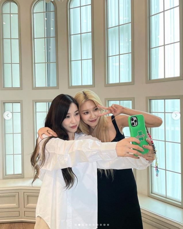 ▲ 그룹 소녀시대 멤버 티파니, 최수영. 출처| 최수영 인스타그램