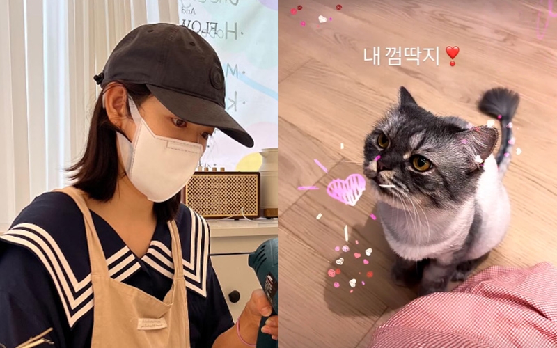 '득남' 박신혜, 엄마밖에 모르는 귀요미에 '심쿵'…"내 껌딱지"