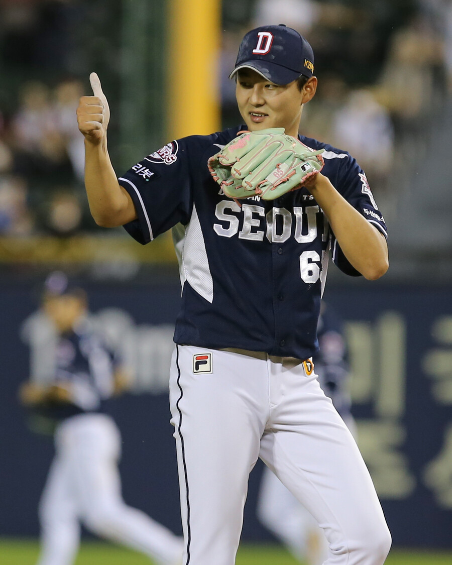 ▲ 두산 베어스 정철원 ⓒ 두산 베어스