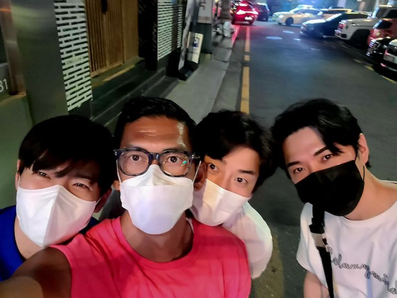 ▲ 그룹 지오디 멤버 손호영, 박준형, 윤계상, 데니안(왼쪽부터). 출처| 박준형 인스타그램