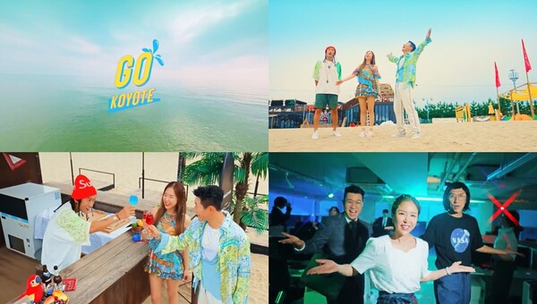 ▲ 코요태 신곡 '고' 뮤직비디오 일부가 공개됐다. 제공|제이지스타